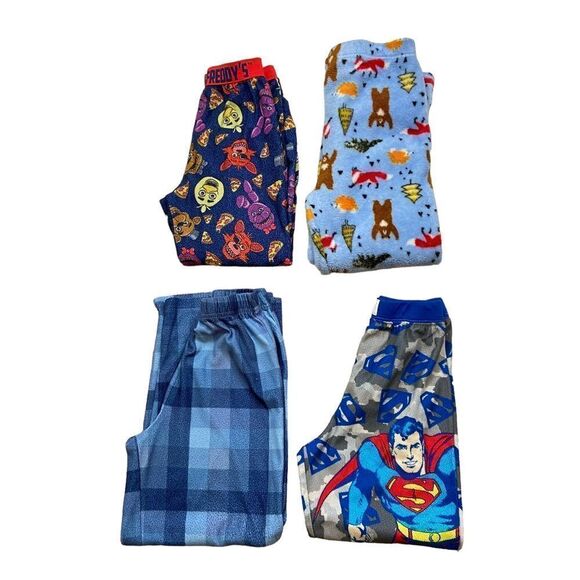 Lot‎ of Four Pairs of Boys Pajama Pants All Size 8 - Picture 1 of 8